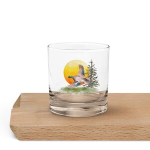 Mallard Duck | Rocks Glass | Cottagecore Glassware | Gift for Nature Lovers