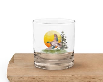 Mallard Duck | Rocks Glass | Cottagecore Glassware | Gift for Nature Lovers