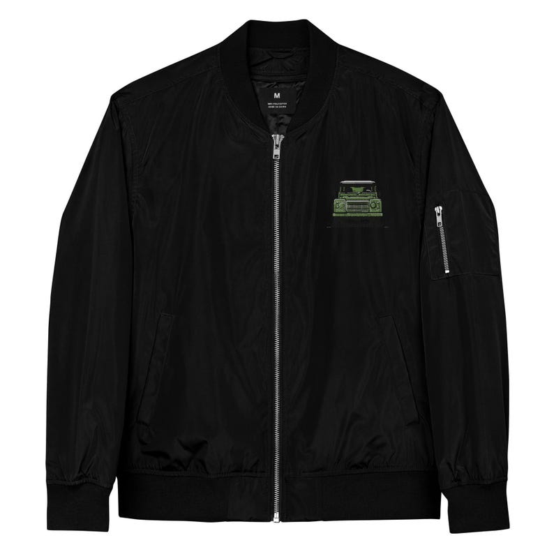 Land Rover Embroidered Bomber Jacket | Unisex Premium Recycled Jacket ...