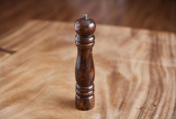 Wooden,Essentials Wood Vintage Pepper Mill, Grinder,kitchen utensil, 9 inch tall