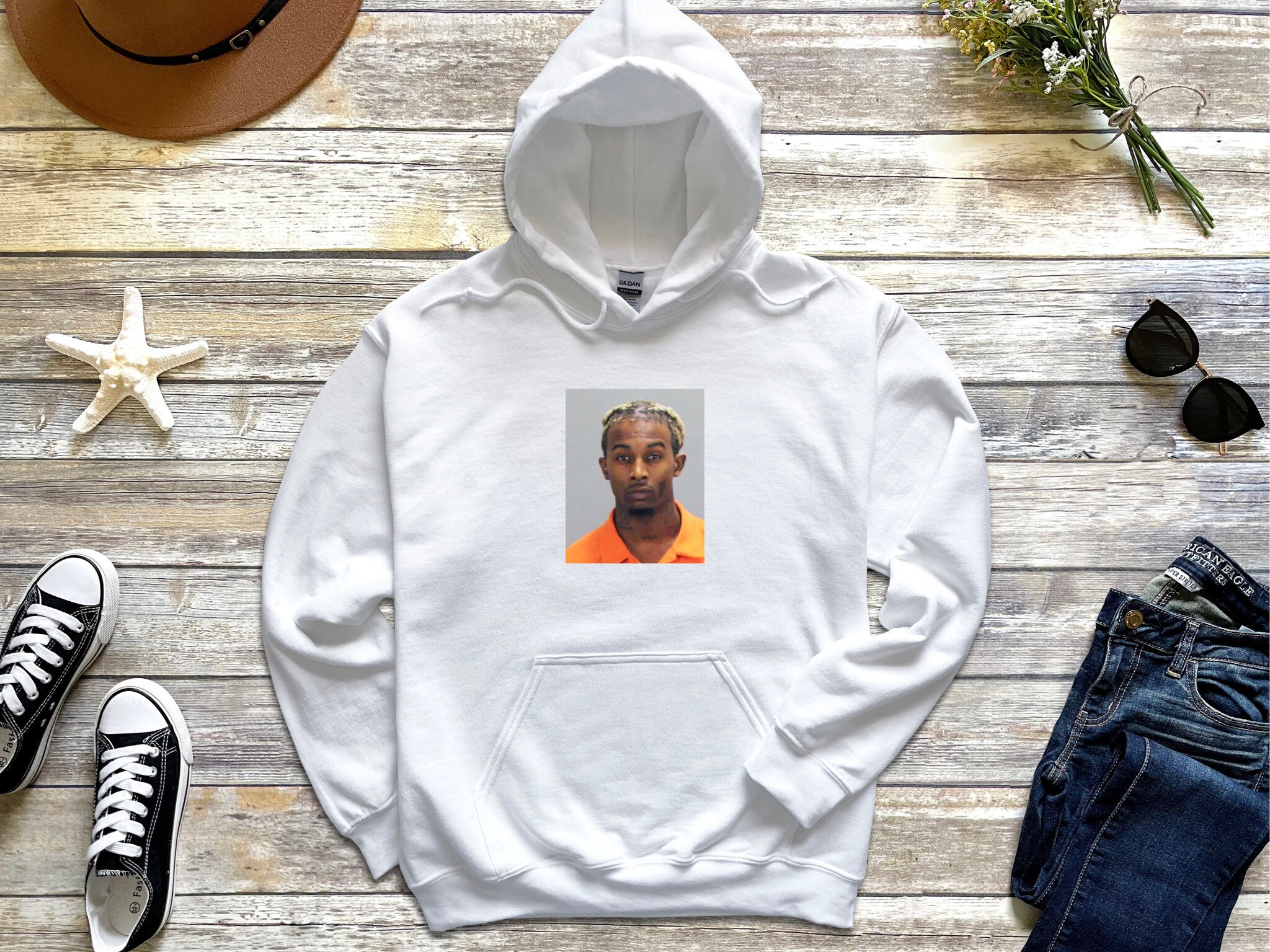 Playboi Carti Mugshot Hoodie Rapper Mugshot Hoodie Playboi - Etsy