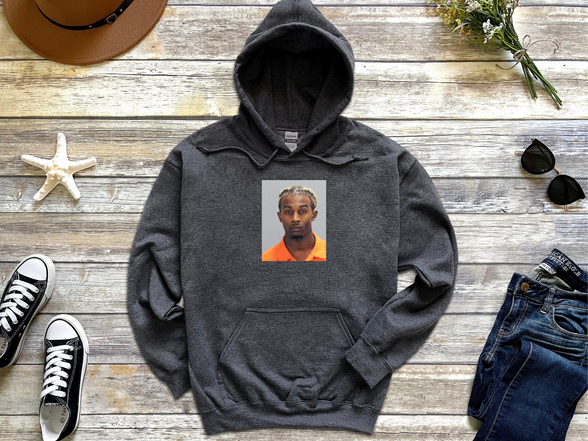 Playboi Carti Mugshot Hoodie Rapper Mugshot Hoodie Playboi - Etsy UK