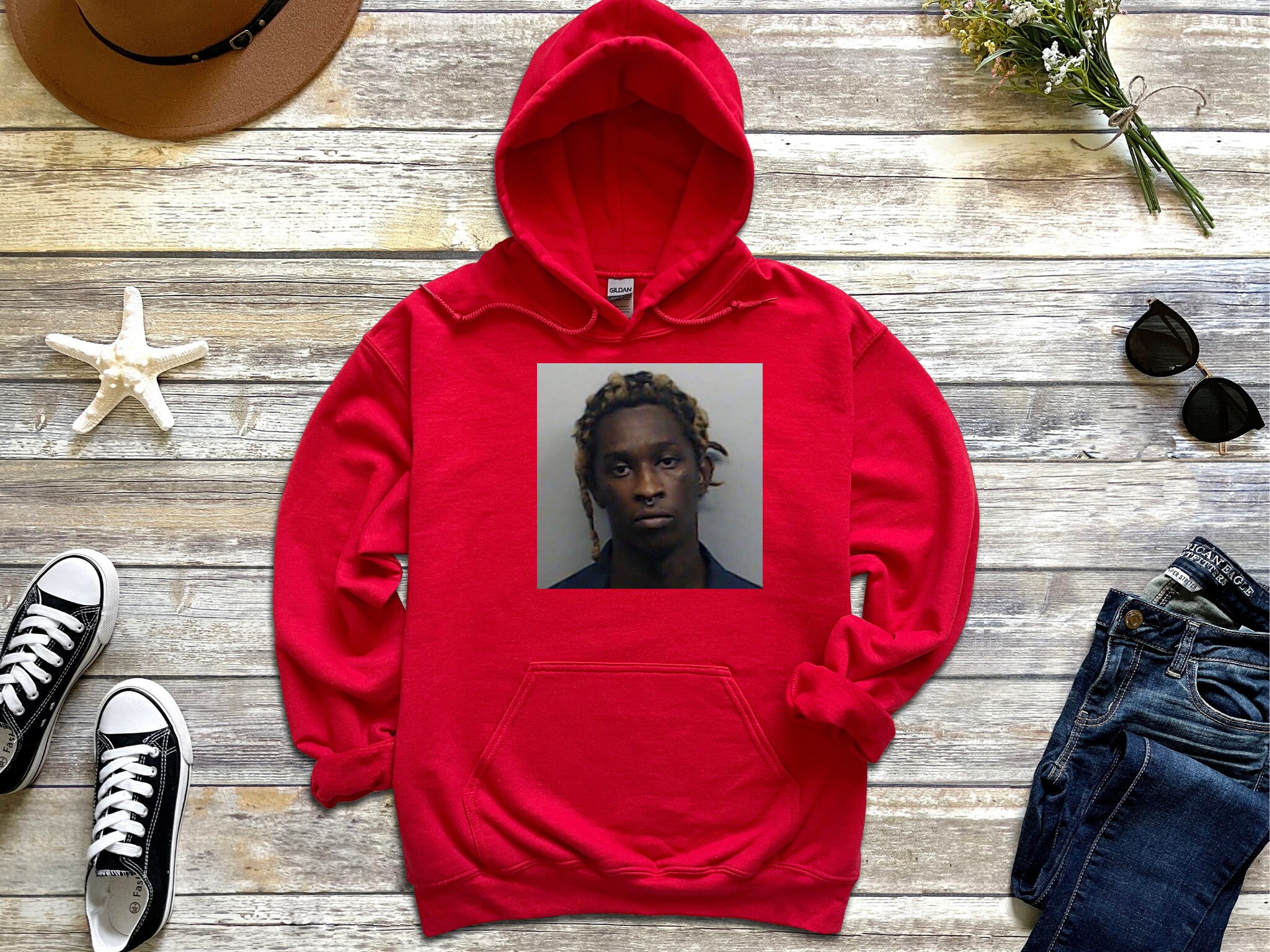 juice wrld red hoodie