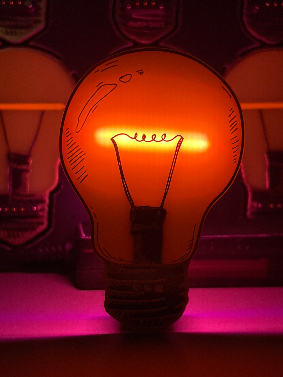PINK - Led Mag-safe Dimmable USB Night Light - Etsy