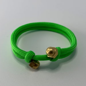 Fluo-Green Adjustable Cord Bracelet