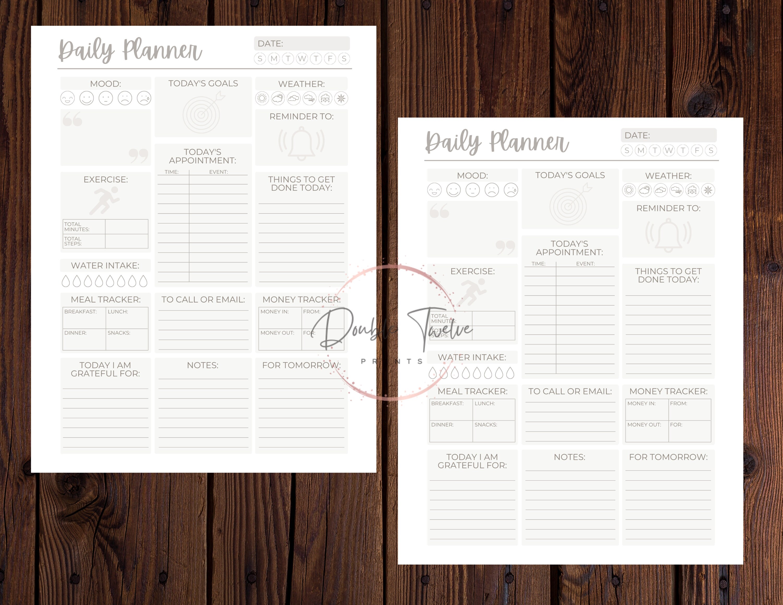 Daily Inventory Planner Printable Sheet Daily Calendar Daily - Etsy