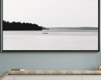 Printable Wall Art  | "Morning Paddle" | Landscape | Canoe | Relaxing | Ontario