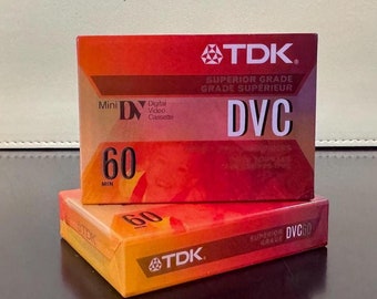 TDK DVC60 - 1999 - Digital Video Cassette | Lot of 2 | Sealed | Mint