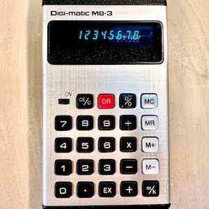 Vintage VFD Calculator | Sears DIGI-Matic M8-3 | VFD Display, 70's Japan
