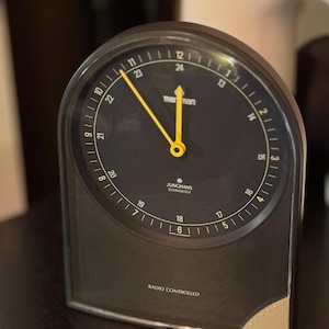 Atomic Clock | Junghans Mega | Radio Controlled Clock | Grey | 90&#39;s | Germany