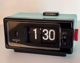 Vintage Seiko DP690T Flip Clock | Diner Blue, 70's Japan
