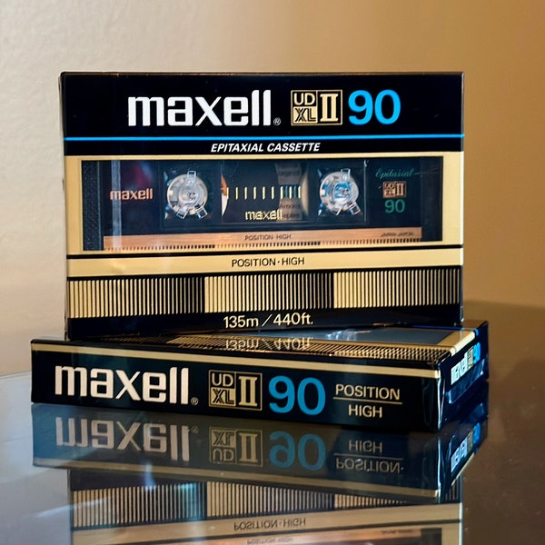 Maxell XL-II 90 - 1982 - Cassette vierge américaine scellée | Rares