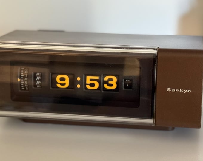 Alarm Clock | Sankyo DT612 | Cafe Mocha | Vintage | 70's | Japan