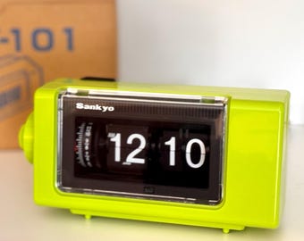 Vintage Sankyo Digi-glo #423 Digital Clock, Sankyo Clock, Flip