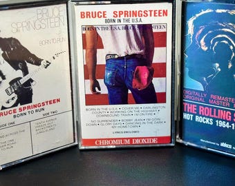Cassettes | Bruce Springsteen + The Stones | 70's & 80's