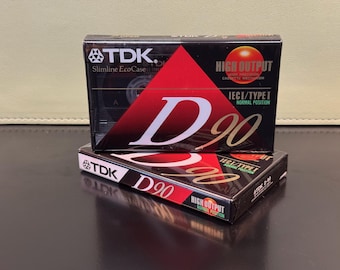 TDK D 60|90 | 1992 | Type 1 Cassette Tape | Sealed Japan