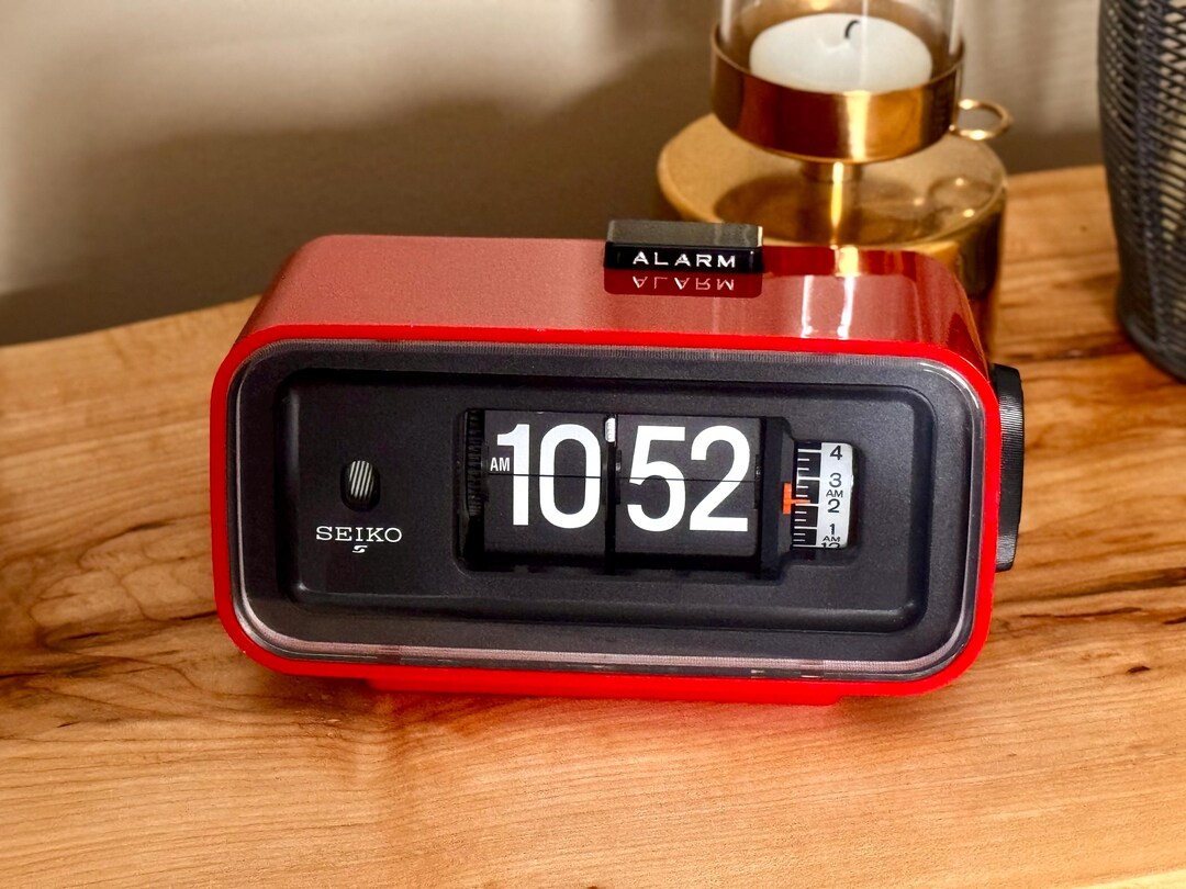 SEIKO パタパタ時計 DP662 Flip Clock | Seiko DP662 | Cherry Red | 70's | Japan - Etsy