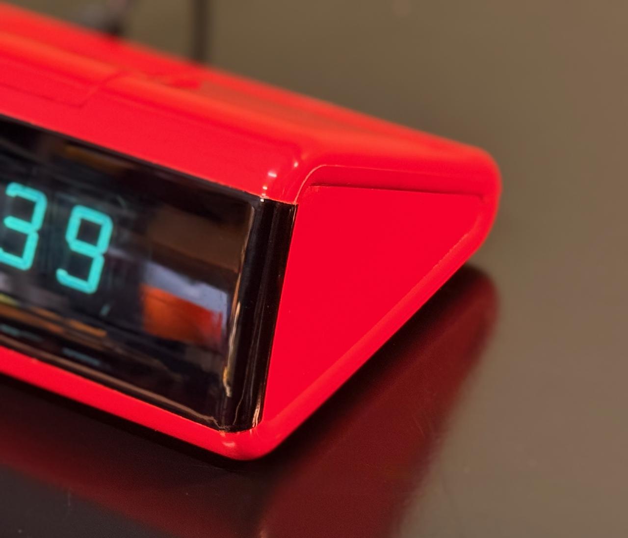 Retro Space Aged 1980s Seiko Digital Alarm Clock in Vibrant