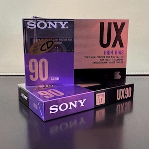 Sony UX 90 | 1990 | Type 2 Cassette Tape | Sealed | Rare | Japan