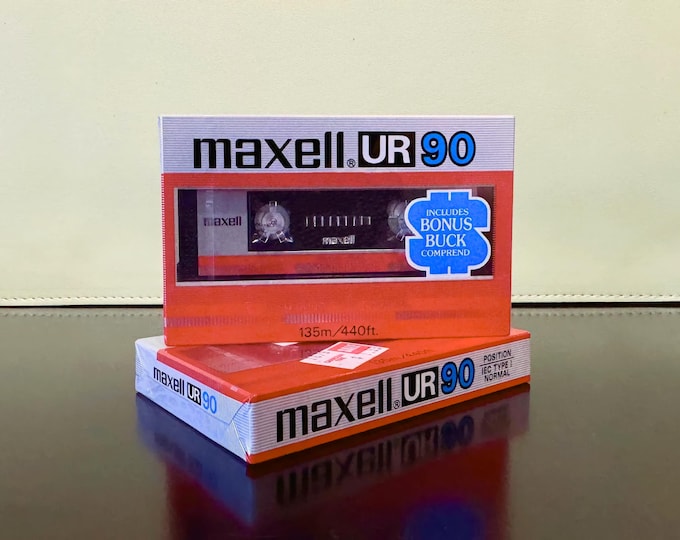 Maxell UR 90 - 1985 - Type 1 Cassette Tape | Rare | Sealed