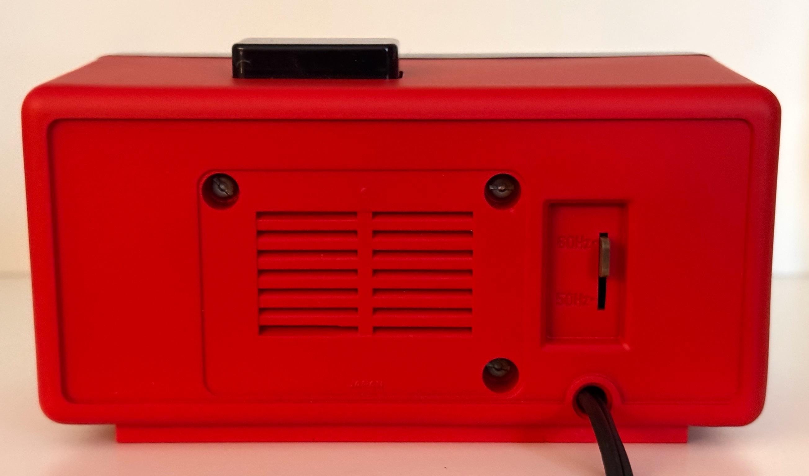 Vintage Seiko Flip Clock in Rocket Red - Etsy