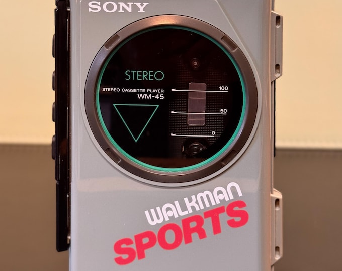 Sony Sports Walkman | WM-45 | Rare Army Grey | New Old Stock | 80's