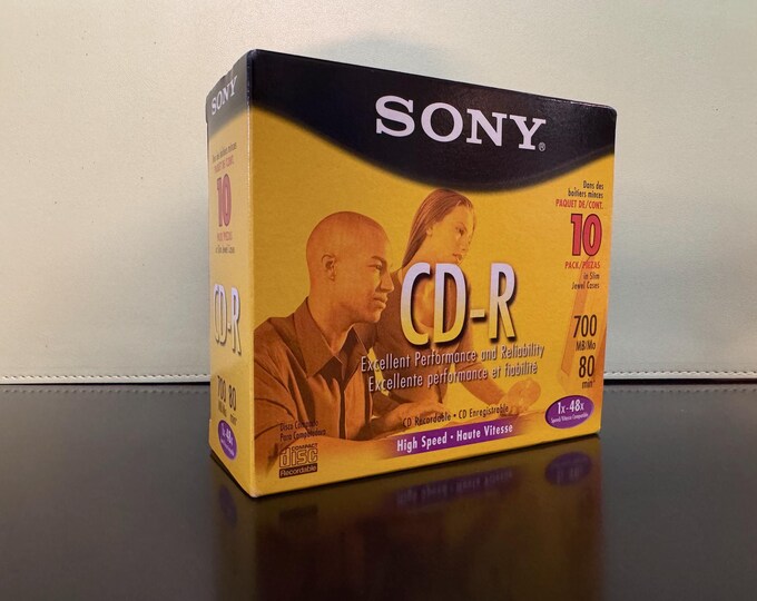 Sony 700MB 80 Min Premium CD-R | 10 Pack | New Old Stock