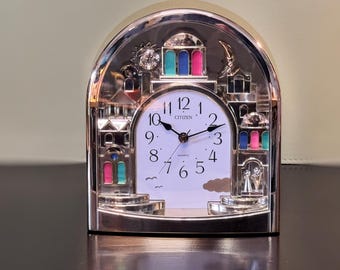 Art Deco Alarm Clock | Citizen | Fancy Time | Gold | 00's | Japan