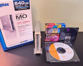 Logitec Magneto Optical Drive | External | Tested | USB | Vintage Computing