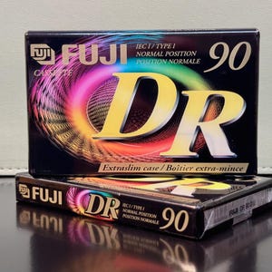Fuji DR 90 | 1998 | Type 1 Cassette Tape | Vintage | Sealed  | China
