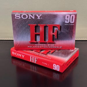 Sony HF 60/90 | 1996 | Type 1 Cassette Tape | Sealed | NOS | Japan