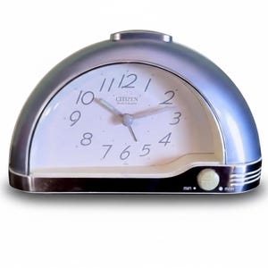 Citizen Alarm Clock | Toaster Silver, 90's Japan