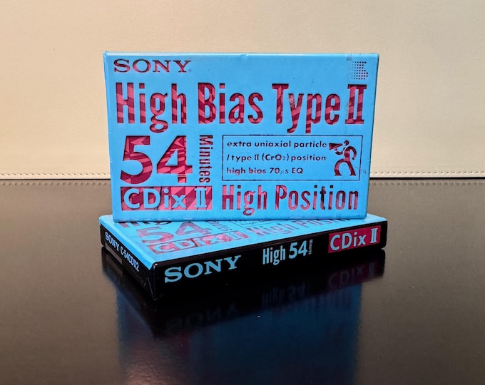 Sony CDix 54 - 1991 - Type 2 Cassette Tape | Sealed | Rare | Mint