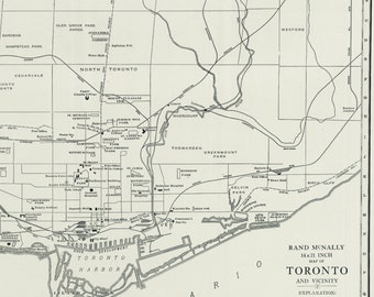 Toronto, Ontario 1885 | High Resolution Map