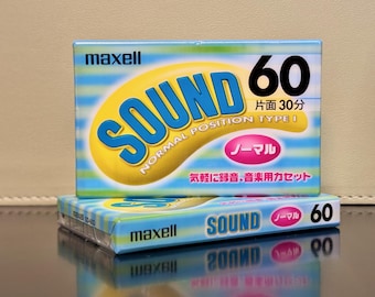 Maxell Sound 60 | 1999 | Type 1 Cassette Tape | Sealed Japan