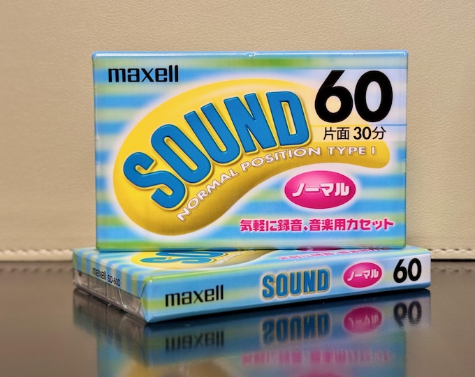 Maxell Sound 60 - 1999 | Type 1 Cassette | Japan Import | Mint