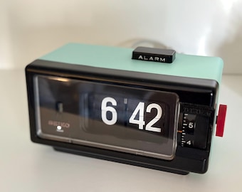 Vintage Flip Clock | Seiko DP690 | Diner Blue | Rare | 70's | Japan