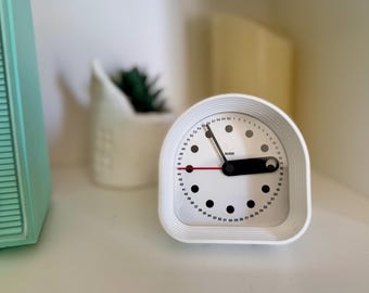 Rare Vintage Clock | Alessi | Joe Columbo Design | Optic White | Rare | 80's