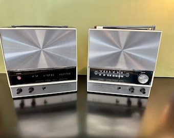 Vintage FM Stereo Radio | Sony 8F-38D | Stainless Steel | MCM | 60’s | Japan