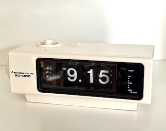 Vintage Flip Clock | Seiko DP-666 | Restored | Mellow Yellow