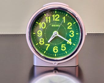 Cool Alarm Clock | Seiko | Japanese | Glowy Green | 00's