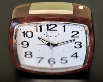 SEIKO Vintage Digital Travel Alarm Clock With Two Times