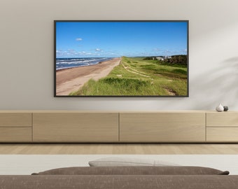 4K+8K Frame TV Art  | "Dune Beach" | Landscape | Summer | Water | PEI
