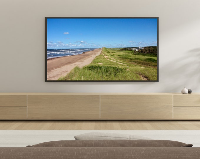 4K+8K Frame TV Art  | "Dune Beach" | Landscape | Summer | Water | PEI