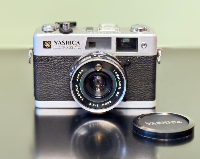 Yashica Electro 35 FC | 35mm Film Camera | Vintage Camera | Silver & Black
