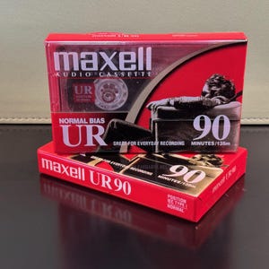 Maxell UR 60/90 | 1998 | Type 1 Cassette Tape | Sealed | Japan