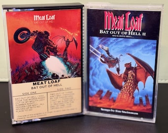Cassettes | Meatloaf Set of 2 | Bat Out | 70's & 80's