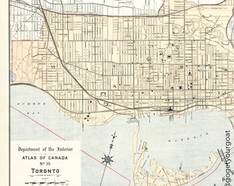 Toronto, Ontario Circa 1906 | High Resolution Map