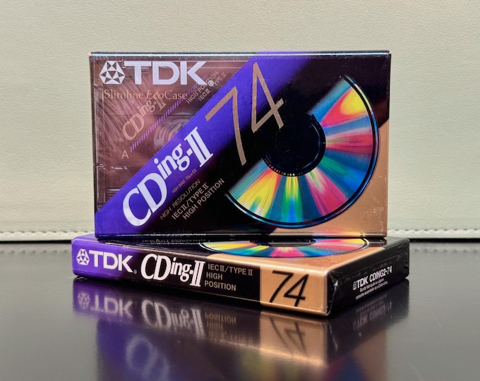 TDK CDing II 74 - 1997 - Type 2 High Bias Cassette Tape | Sealed | New | Rare