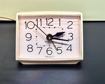Westclox Alarm Clock | Lily White, 60's USA